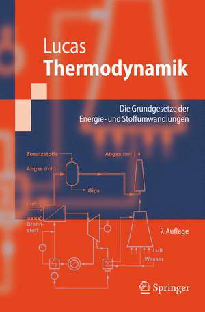 Thermodynamik: Die Grundgesetze der Energie- und Stoffumwandlungen de Klaus Lucas