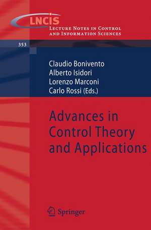 Advances in Control Theory and Applications de Claudio Bonivento