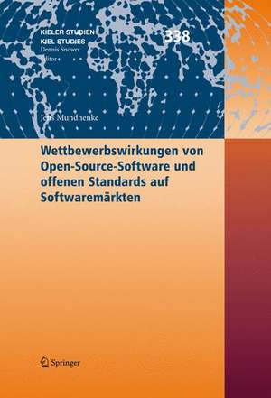 Wettbewerbswirkungen von Open-Source-Software und offenen Standards auf Softwaremärkten de Jens Mundhenke