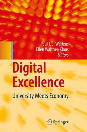 Digital Excellence: University Meets Economy de Paul J.J. Welfens