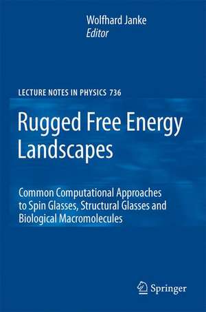 Rugged Free Energy Landscapes: Common Computational Approaches to Spin Glasses, Structural Glasses and Biological Macromolecules de Wolfhard Janke