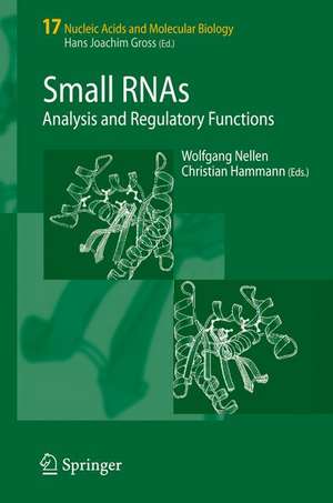 Small RNAs:: Analysis and Regulatory Functions de Wolfgang Nellen