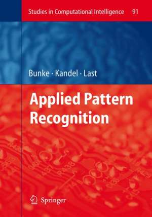 Applied Pattern Recognition de Horst Bunke