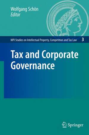 Tax and Corporate Governance de Wolfgang Schön