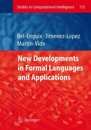 New Developments in Formal Languages and Applications de Gemma Bel-Enguix