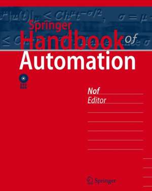 Springer Handbook of Automation de Shimon Y. Nof