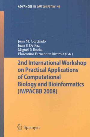 2nd International Workshop on Practical Applications of Computational Biology and Bioinformatics (IWPACBB 2008) de Juan Manuel Corchado Rodríguez