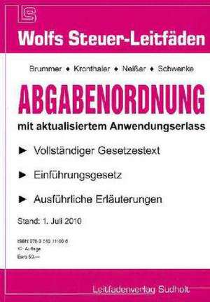 Abgabenordnung de Karl Brummer