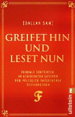 Greifet hin und leset nun de Dallan Sam