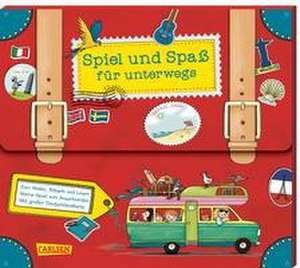 Spiel und Spaß für unterwegs (Buch-Set in Kofferform) de Sabine Rothmund