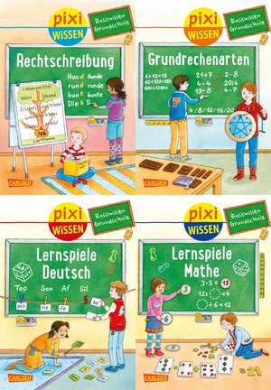 Pixi Wissen 4er-Set: Basiswissen Grundschule (4x1 Exemplar) de Eva Bade