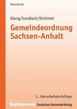 Gemeindeordnung Sachsen-Anhalt de Klaus A. Klang