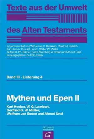 Mythen und Epen II de Karl Hecker