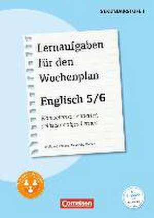 Lernaufgaben für den Wochenplan - Englisch 5/6 de Wolfgang Froese