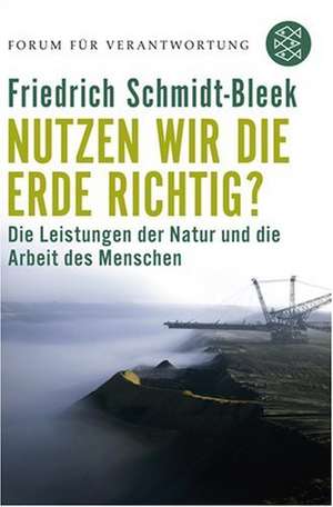 Nutzen wir die Erde richtig? de Friedrich Schmidt-Bleek