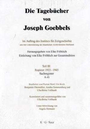 Geographisches Register und Personenregister. Sachregister de Institut für Zeitgeschichte