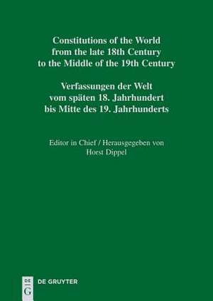 National Constitutions / Constituciones nacionales / Nationale Verfassungen de Horst Dippel