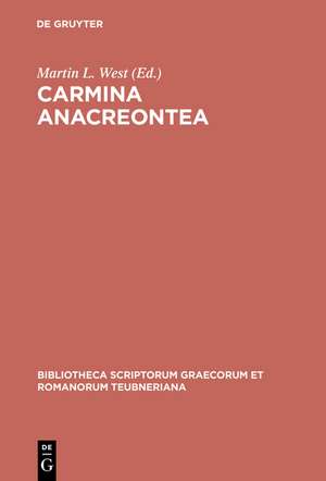 Carmina Anacreontea de Anacreon