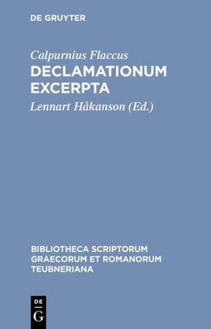 Declamationum: Excerpta de Calpurnius Flaccus