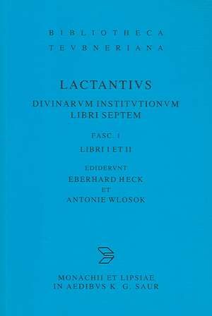 Libri I et II de Lucius Caelius Firmianus Lactantius