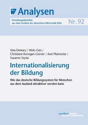 Internationalisierung der Bildung de Vera Demary