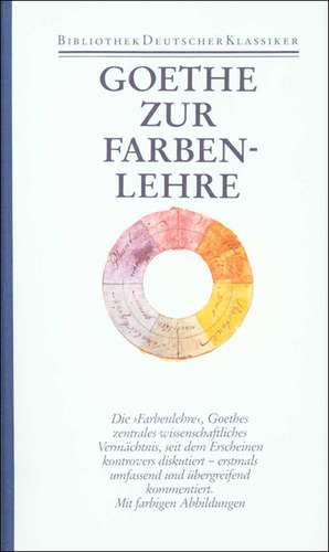 Zur Farbenlehre de Manfred Wenzel