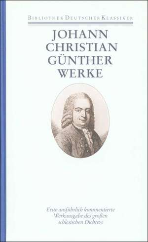 Werke in einem Band de Johann Christian Günther