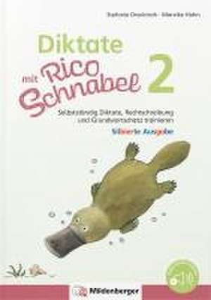 Diktate mit Rico Schnabel, Klasse 2 - silbierte Ausgabe de Stefanie Drecktrah