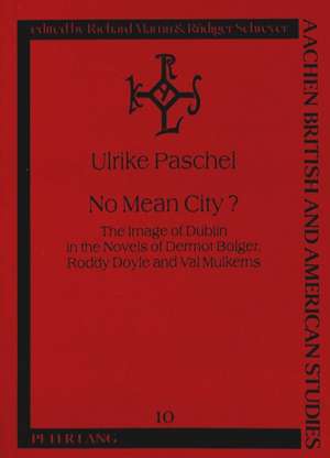 No Mean City?: The Image Of Dublin In The Novels Of Dermot Bolger, Roddy Doyle And Val Mulkerns de Ulrike Paschel