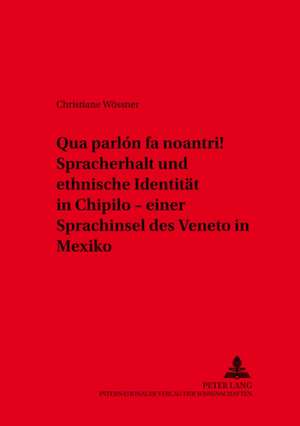 Qua Parlon Fa Noantri! Spracherhalt Und Ethnische Identitaet in Chipilo - Einer Sprachinsel Des Veneto in Mexiko: Unter Besonderer Beruecksichtigung Der Religions- Und Weltanschauungsgemeinscha de Christiane Wössner