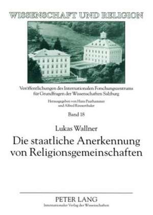 Die Staatliche Anerkennung Von Religionsgemeinschaften