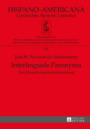 Interlinguale Paronyma de José M. Navarro de Adriaensens