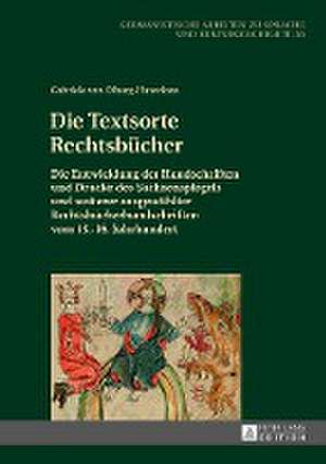 Die Textsorte Rechtsbücher de Gabriele Von Olberg-Haverkate