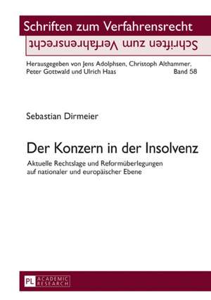 Der Konzern in der Insolvenz de Sebastian Dirmeier