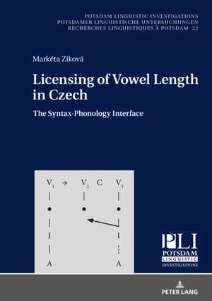 Licensing of Vowel Length in Czech de Marketa Zikova