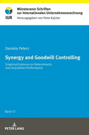 Synergy and Goodwill Controlling de Daniela Peters