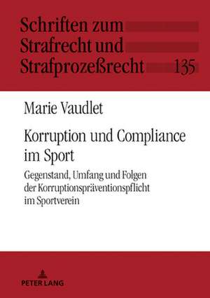 Korruption und Compliance im Sport de Marie Vaudlet