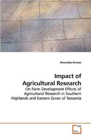 Impact of Agricultural Research de Mwaseba Dismas