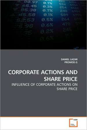 CORPORATE ACTIONS AND SHARE PRICE de Daniel Lazar