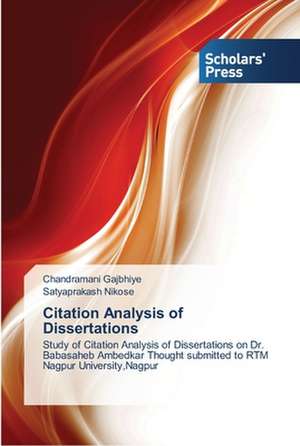 Citation Analysis of Dissertations de Chandramani Gajbhiye