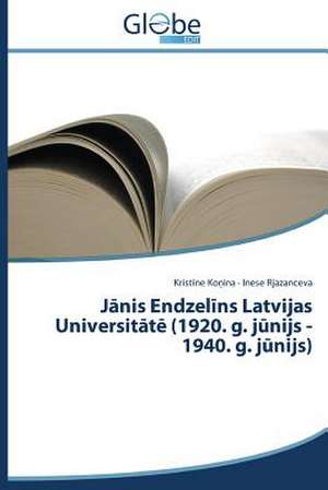 J NIS Endzel NS Latvijas Universit T (1920. G. J Nijs - 1940. G. J Nijs): Representacoes Sociais de Professores de Kristine Konina