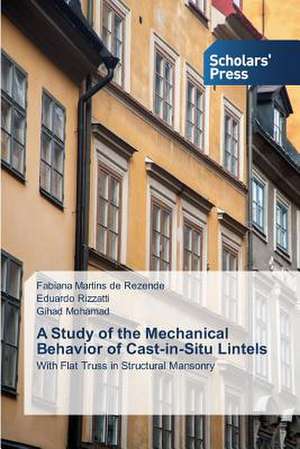 A Study of the Mechanical Behavior of Cast-In-Situ Lintels: A Real Time Billing Smart Meter Architecture de Fabiana Martins de Rezende