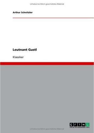 Leutnant Gustl de Arthur Schnitzler