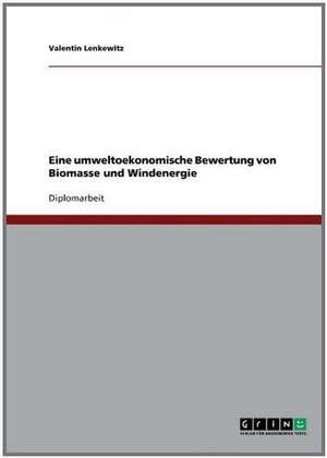 Eine umweltoekonomische Bewertung von Biomasse und Windenergie de Valentin Lenkewitz