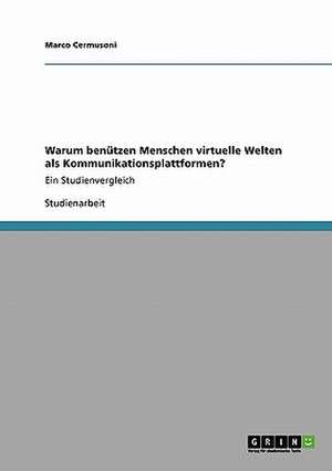 Warum benützen Menschen virtuelle Welten als Kommunikationsplattformen? de Marco Cermusoni