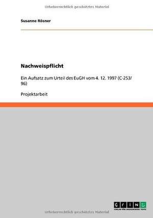 Nachweispflicht de Susanne Rösner