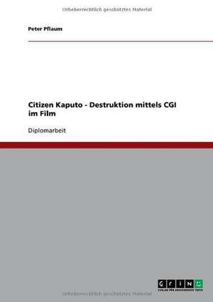 Citizen Kaputo - Destruktion mittels CGI im Film de Peter Pflaum