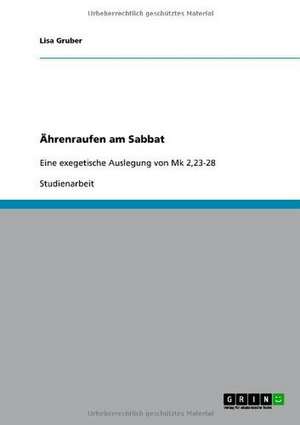 Ährenraufen am Sabbat de Lisa Gruber