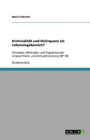 Kriminalität und Delinquenz als Lebenslagebereich? de Marie Tolkemit