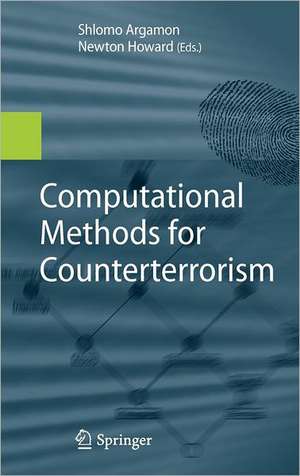 Computational Methods for Counterterrorism de Shlomo Argamon